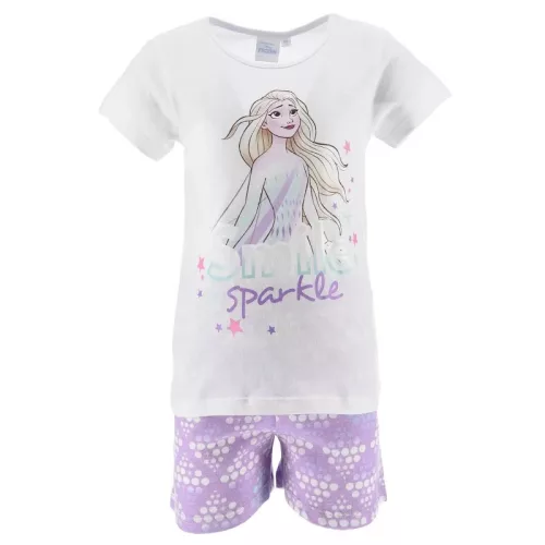 Disney Jégvarázs Smile Sparkle gyerek rövid pizsama 4 - 8 év / 104 - 128 cm