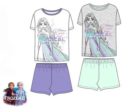 Disney Jégvarázs Magical gyerek rövid pizsama 4 - 8 év / 104 - 128 cm