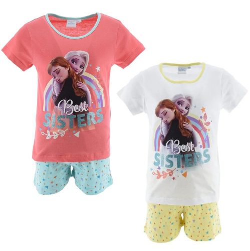 Disney Jégvarázs Best Sisters gyerek rövid pizsama 4 - 8 év / 104 - 128 cm