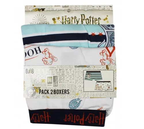 Harry Potter Castle gyerek boxeralsó 2 darab/csomag 6 - 12 év / 116 - 152 cm