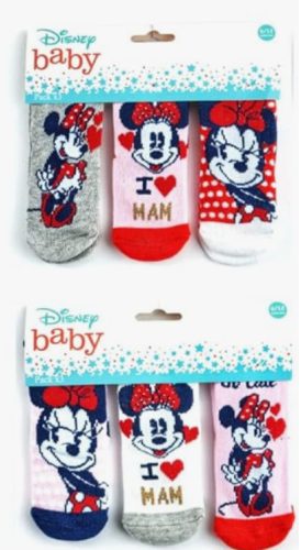 Disney Minnie baba zokni 0-12 hó