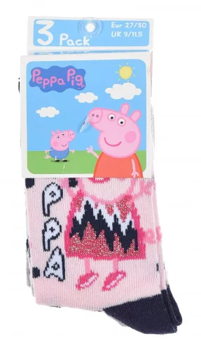 Peppa malac Sparkle Steps gyerek zokni  23-34