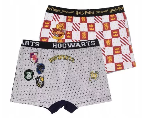 Harry Potter Houses gyerek boxeralsó 2 darab/csomag 6 - 12 év / 116 - 152 cm