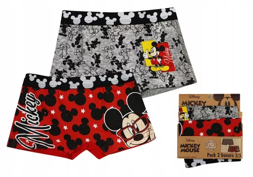 Disney Mickey Clever gyerek boxeralsó 2 darab/csomag 2 - 8 év / 92 - 128 cm