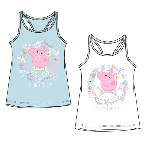 Peppa malac Sea gyerek rövid póló, felső 3 - 6 év / 98 - 116 cm