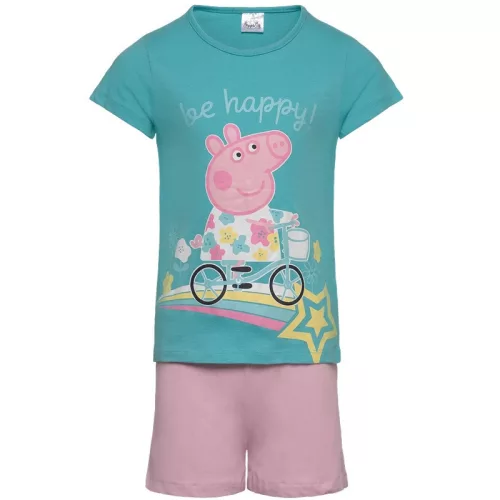 Peppa malac Bike gyerek rövid pizsama 3 - 6 év / 98 - 116 cm
