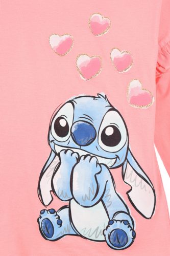 Disney Lilo és Stitch, A csillagkutya Cutie gyerek hosszú póló, felső 3 - 8 év / 98 - 128 cm