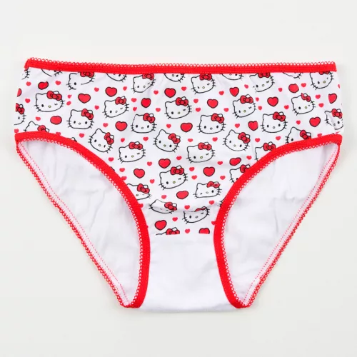 Hello Kitty Hearts gyerek fehérnemű, bugyi 3 darab/csomag 3 - 8 év / 98 - 128 cm