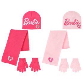 Barbie Pink gyerek sapka + sál + kesztyű szett 52-54 cm