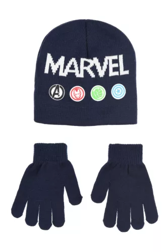 Bosszúállók Marvel gyerek sapka + kesztyű szett 52-54 cm
