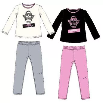 Minyonok So Good gyerek hosszú pizsama 4 - 10 év / 104 - 140 cm