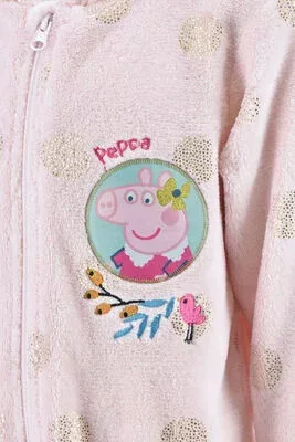 Peppa malac Pink Dots gyerek hosszú pizsama, overál 3 - 6 év / 98 - 116 cm