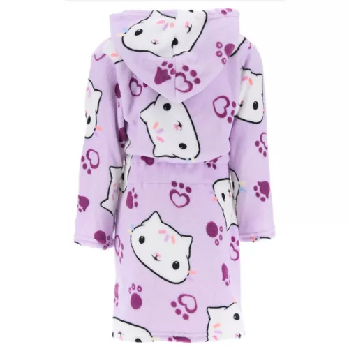 Gabi babaháza Cat Purple gyerek köntös 3 - 8 év / 98 - 128 cm