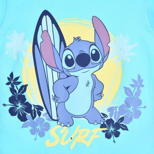 Disney Lilo és Stitch, A csillagkutya Surf gyerek rövid póló, felső 3 - 8 év / 98 - 128 cm