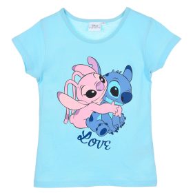   Disney Lilo és Stitch, A csillagkutya Love gyerek rövid póló, felső 3 - 8 év / 98 - 128 cm