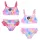 Barbie Rainbow Splash gyerek fürdőruha, bikini 4 - 10 év / 104 - 140 cm