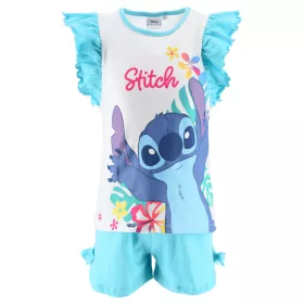   Disney Lilo és Stitch, A csillagkutya Happy Blue gyerek rövid pizsama 3 - 8 év / 98 - 128 cm