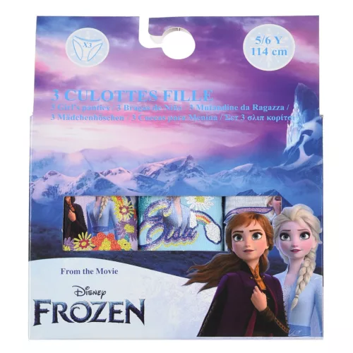 Disney Jégvarázs Rainbow gyerek fehérnemű, bugyi 3 darab/csomag 3 - 8 év / 98 - 128 cm
