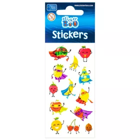 Gyümölcs Superhero matrica