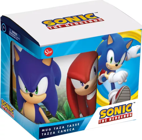 Sonic a sündisznó Power Trio porcelán bögre 325 ml (11 oz) Díszdobozban