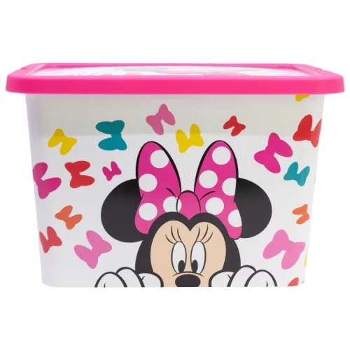 Disney Minnie Edgy Bows műanyag tároló doboz 7 L