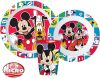 Disney Mickey Better Together étkészlet, micro műanyag szett, pohárral 260 ml