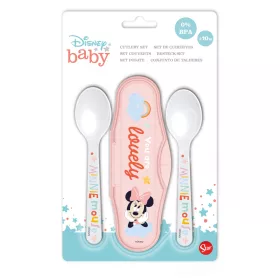 Disney Minnie Ooh Lala! baba utazó evőeszköz készlet