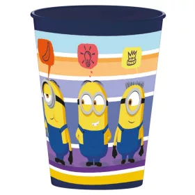 Minyonok Striped műanyag pohár 260 ml