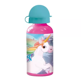 Unikornis Rainbow alumínium kulacs ivókupakkal 400 ml