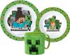 Minecraft étkészlet, micro műanyag szett bögrével 265 ml