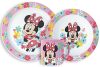 Disney Minnie Spring étkészlet, micro műanyag szett bögrével 265 ml