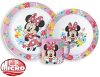 Disney Minnie Spring étkészlet, micro műanyag szett bögrével 265 ml