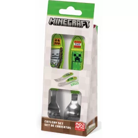 Minecraft Core fém ergo evőeszköz készlet - 2 darabos