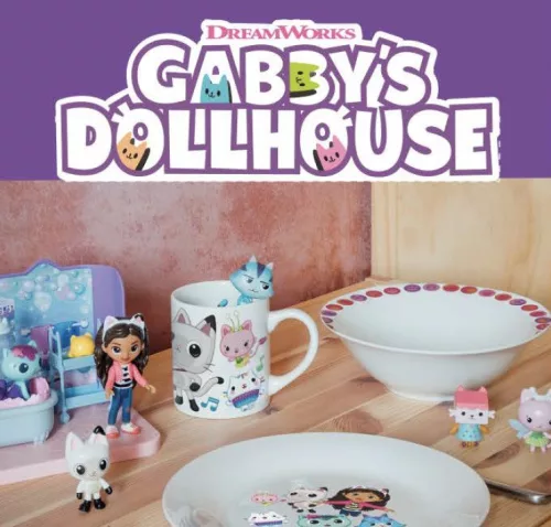 Gabi babaháza Music porcelán bögre 235 ml (8 oz) Díszdobozban