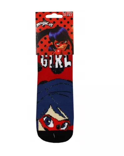 Katicabogár és Fekete macska kalandjai Girl gyerek vastag csúszásgátlós zokni 23-34