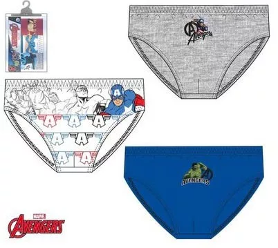 Bosszúállók Initiative gyerek fehérnemű, alsó 3 darab/csomag 2 - 8 év / 92 - 128 cm