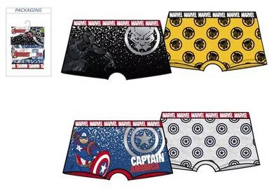 Bosszúállók Saver gyerek boxeralsó 2 darab/csomag 4 - 10 év / 104 - 140 cm