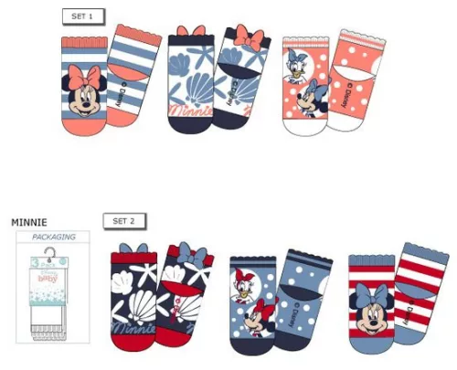 Disney Minnie Shell baba zokni 0-12 hó