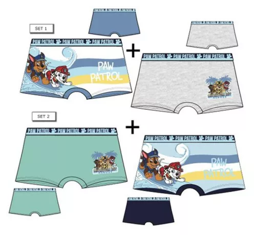 Mancs Őrjárat Surf gyerek boxeralsó 2 darab/csomag 2 - 8 év / 92 - 128 cm