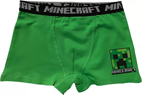 Minecraft Green gyerek boxeralsó 2 darab/csomag 6 - 12 év / 116 - 152 cm