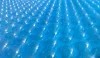 Medence szolártakaró, Blue 250, 3,6 x 5,5 m, kék, UV stabilizált, 250 mikron, ovális, polietilén