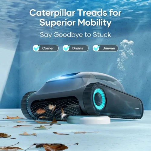 Aiper Scuba S1 akkumulátoros medencetisztító robot, 150 m2, 265 l/perc, szűrőkosár: 3,5 l