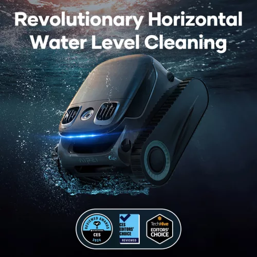 Aiper Scuba S1 Pro akkumulátoros medencetisztító robot, 200 m2, 420 l/perc, szűrőkosár: 5 l