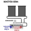 LUX 800 szolár panel - kollektor összekötő szett