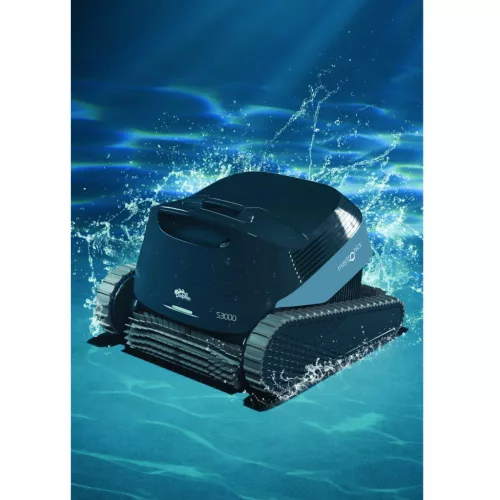 Medencetisztító robot, Dolphin S3000, teljes medencetisztítás (padló, fal, vízvonal, lépcső és napozóterasz tisztítás), PowerStream navigáció, kábelcsavarodás-gátló, applikáció vezérlés, Caddy tartozékkal
