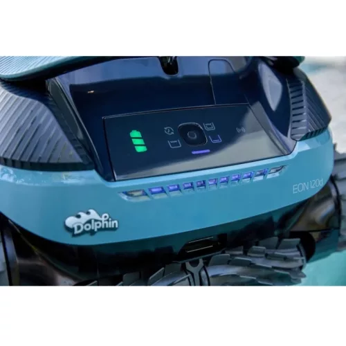 Medencetisztító robot, Dolphin EON 120, teljes medencetisztítás (padló, fal, vízvonal és lépcső tisztítás), SmartMap navigáció, UltraRun mód, DebrisLock szűrőrendszer, applikáció vezérlés