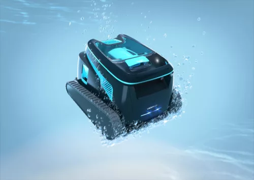 Medencetisztító robot, Dolphin Liberty 600 EU Dark, fekete, akkumulátoros, vezeték nélküli, automata, padló és fal tisztítás, vízvonal tisztítás