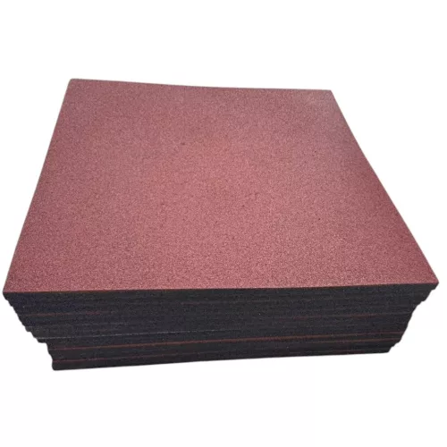 Gumilap medence alá, Poolx Safety, 100×100×3 cm, 31kg/m2, vörös, csúszáscsökkentő, ütéscsillapító, időjárásálló, esésvédő, kertbe, játszótérre