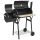 Barbecue kerti grillsütő és smoker, faszenes, 2in1