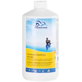   Medence aktív oxigén aktivátor, Chemoform 0590, fehér, 1 l, klórmentes, algagátló, oxigén granulátumhoz, 2. komponens